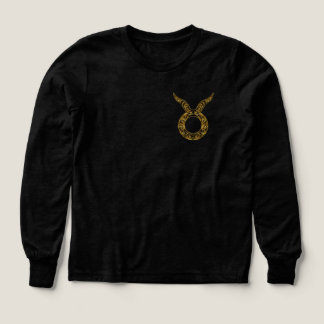 Taurus Zodiac - Tribal Guld T Shirt