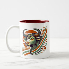 Taurus Zodiac Two-Tone Coffee Mugg