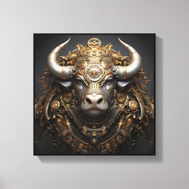 Taurus Zodiak Konst Canvas (Framsida)