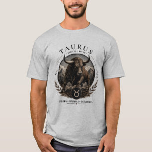 Taurus Zodiak Oxe Vintage Herr T-Shirt
