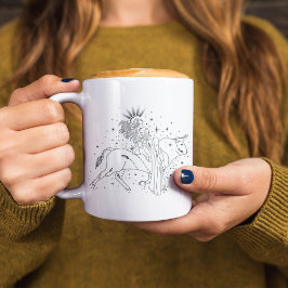 TaurusGirl 15oz Svart Kant Mugg