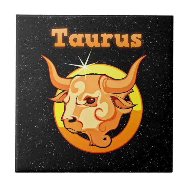 Taurusillustration Kakelplatta (Framsidan)