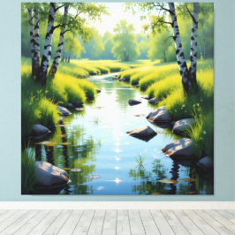 Tauwetter am Meadow Brook  Canvastryck