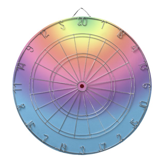 Tavarbord - Regnbåge Färg II Piltavla (Framsidan)
