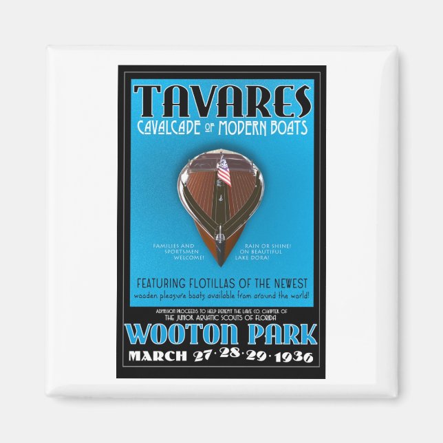 Tavares Cavalcade av Modern Boats Magnet (Framsidan)