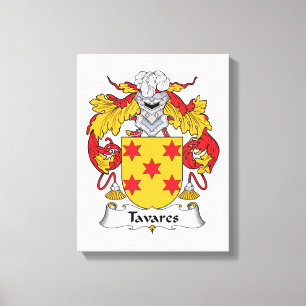 Tavares Family Crest Canvastryck