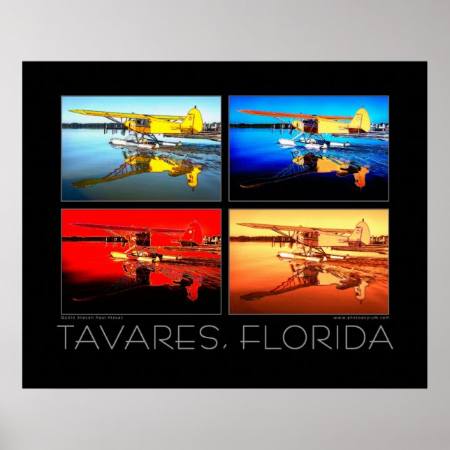 Tavares Florida Fine Art Seaplane Poster (Framsidan)