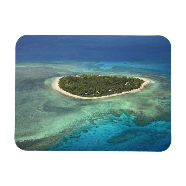 Tavarua Island och korallrev, Mamanuca-öarna Magnet (Horisontell)