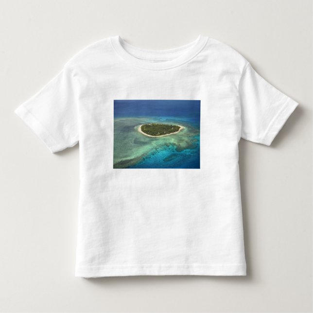 Tavarua Island och korallrev, Mamanuca-öarna T-shirt (Framsida)