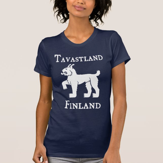 Tavastland (Tavastia) (Häme), Finland (Suomi) T Shirt (Framsida)