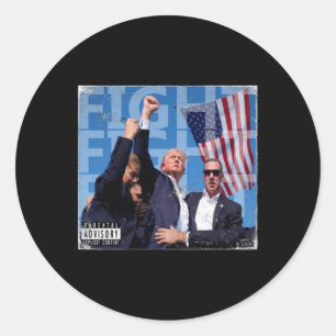 Tävd CD-skydd Runt Klistermärke