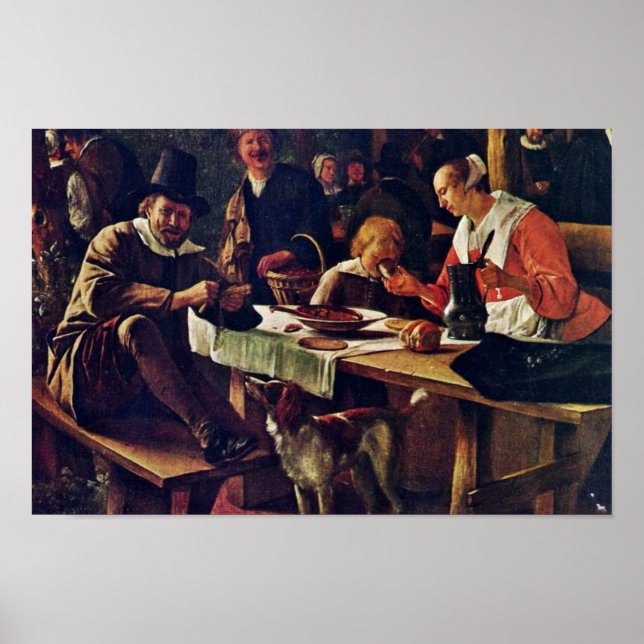 Tavern Garden Detail by Steen Jan (Bästa kvalitet) Poster (Framsidan)