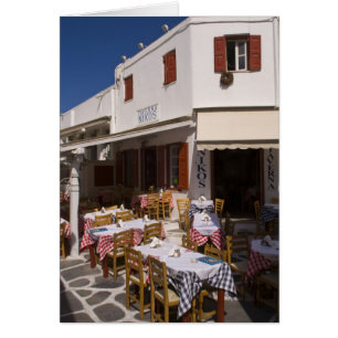 Taverna Nikos, Mykonos, Kykladerna, Grekland Hälsningskort