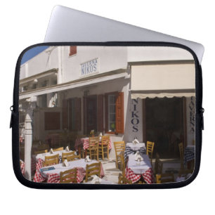Taverna Nikos, Mykonos, Kykladerna, Grekland Laptop Fodral