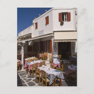 Taverna Nikos, Mykonos, Kykladerna, Grekland Vykort