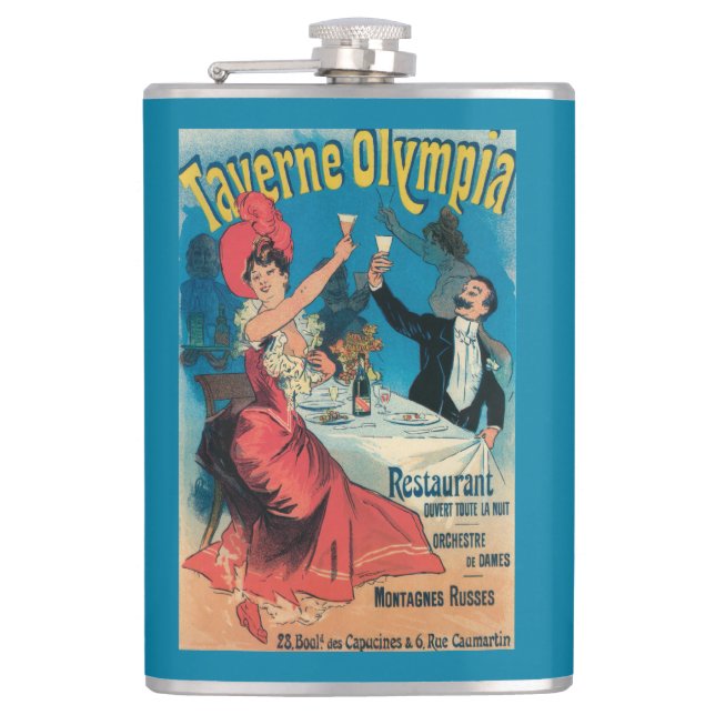 Taverne Olympia befordrings- affisch Fickplunta (Framsidan)