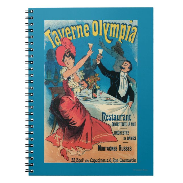 Taverne Olympia-Poster Anteckningsbok (Framsidan)