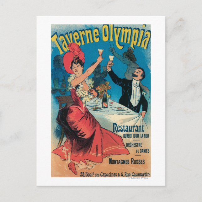 Taverne Olympia-Poster Vykort (Framsida)