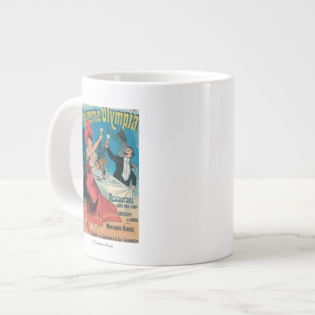 Taverne Olympia-reklamen Poster Jumbo Mugg (Framsida vänster)