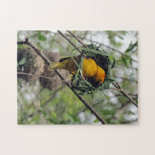 Taveta Golden Weaver Bird Jigszle Puzzle Pussel