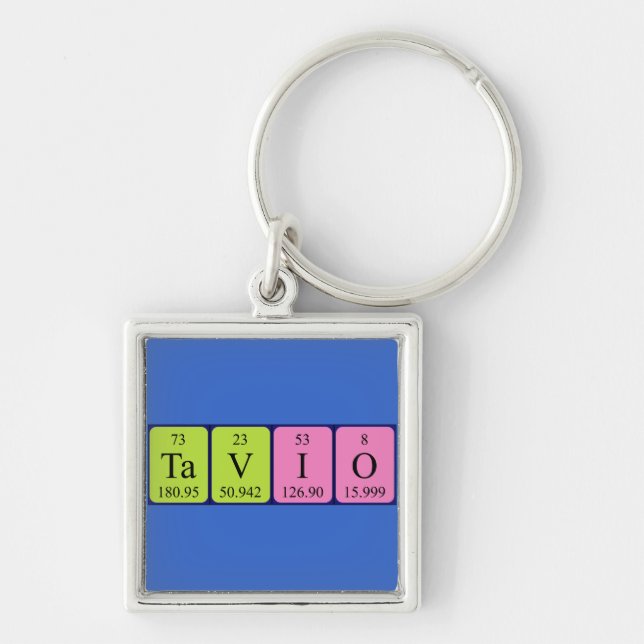 Tavio Periodisk nyckelring bord namn (Framsidan)