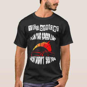 Tävla 4 för hastighetsbegränsning t shirt