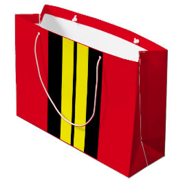 Tävla av Athletic Bright Red Black Gult Rand