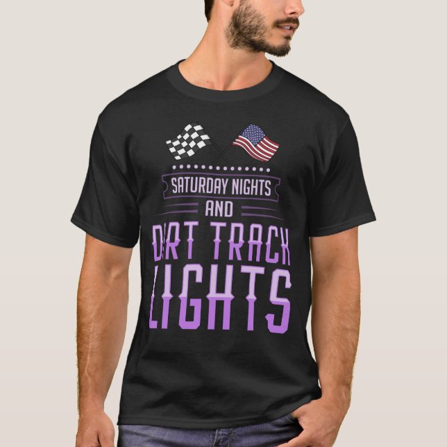 Tävla av Dirt Track Tävla Gift Sprint Car T Shirt (Framsida)