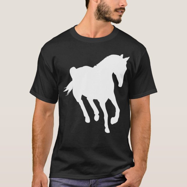 tävla av häst av häst t shirt (Framsida)