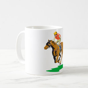 Tävla av häst kaffemugg