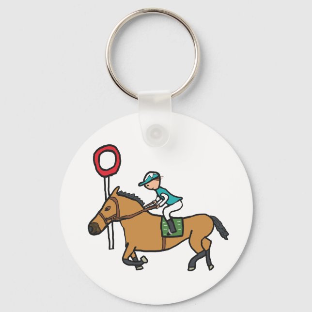 Tävla av häst nyckelring (Framsida)