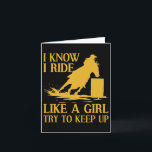 Tävla av rrel-gåva till kvinnor Girls Horse Racer Kort<br><div class="desc">Tävla av rrel-gåva till kvinnor Girls Horse Racer Cowgirl 2</div>