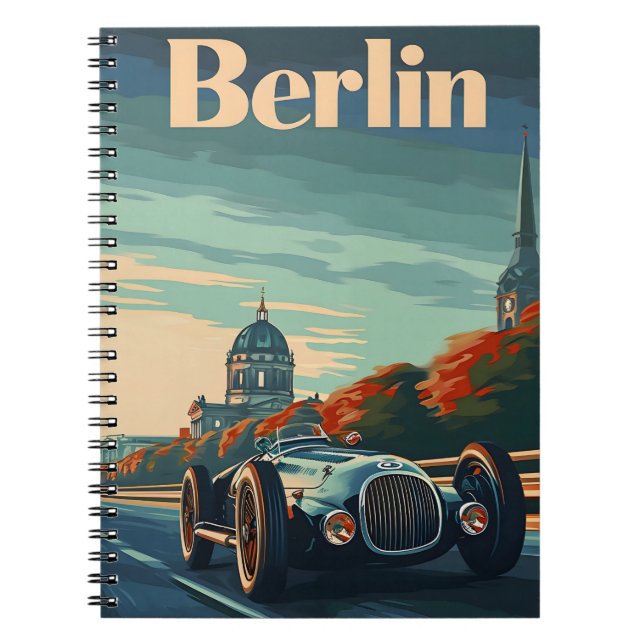 tävla av vintage i Berlin Anteckningsbok (Framsidan)