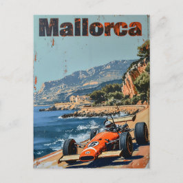 tävla av vintage på Mallorca Vykort