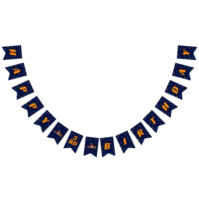 Tävla Barn Birthday Tävling Car Themme Vimplar (Alla)