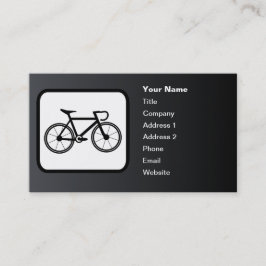 Tävla Bike Logotyp Anpassade Black Visitkort