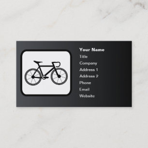 Tävla Bike Logotyp Anpassade Black Visitkort