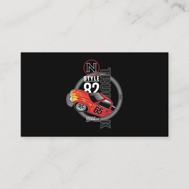 Tävla bil _ Motor 14 Visitkort (Framsida)