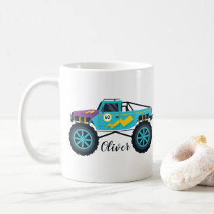 Tävla Boy's Monster Lastbil Kaffemugg