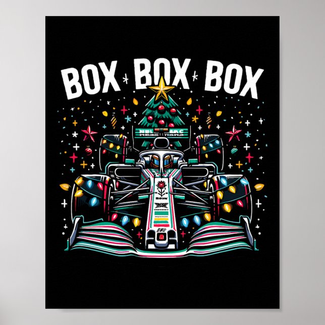 Tävla Car Box Box Radio Call Roligt jul Tr Poster (Framsidan)