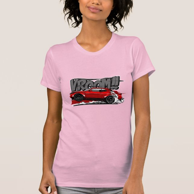 TÄVLA CAR FULLT HASTIGHET VROOM! Woman T Shirt (Framsida)