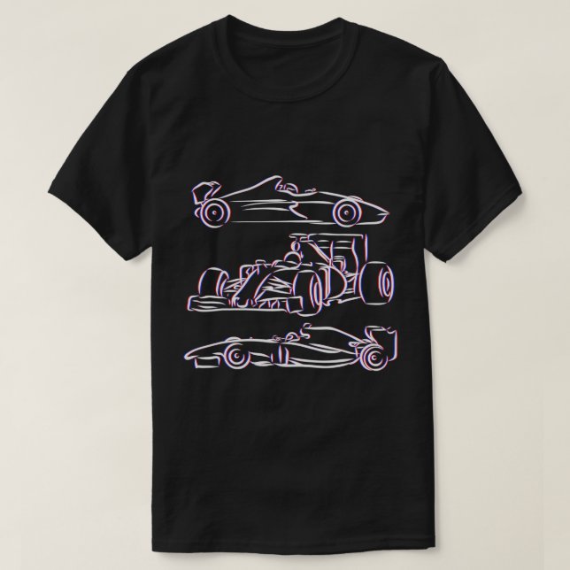 Tävla Car Shirt Formula Car Tävling Älskare Car Ra T Shirt (Design framsida)