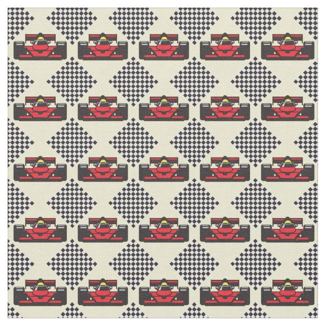 Tävla Cars Design Fabric Tyg (Närbild)