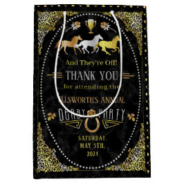Tävla Derby Day Party Art Deco Black Guld