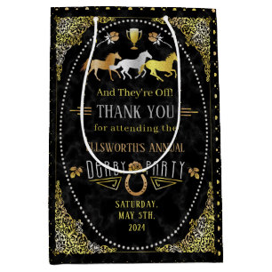 Tävla Derby Day Party Art Deco Black Guld
