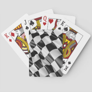 Tävla Fläkt-Flagga med kontroll Avslutar rad Casinokort
