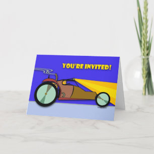 Tävla Födelsedagsfest inbjudan Card, Dune Buggy