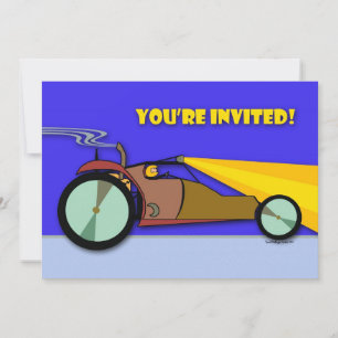 Tävla Födelsedagsfest inbjudan, Dune Buggy Inbjudningar