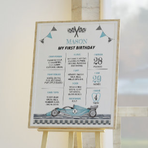 Tävla Födelsedagsfest Milstolpe Poster