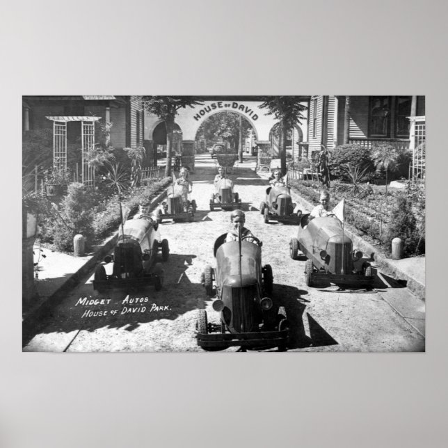 Tävla för barn i miniatyrbilar poster (Framsidan)